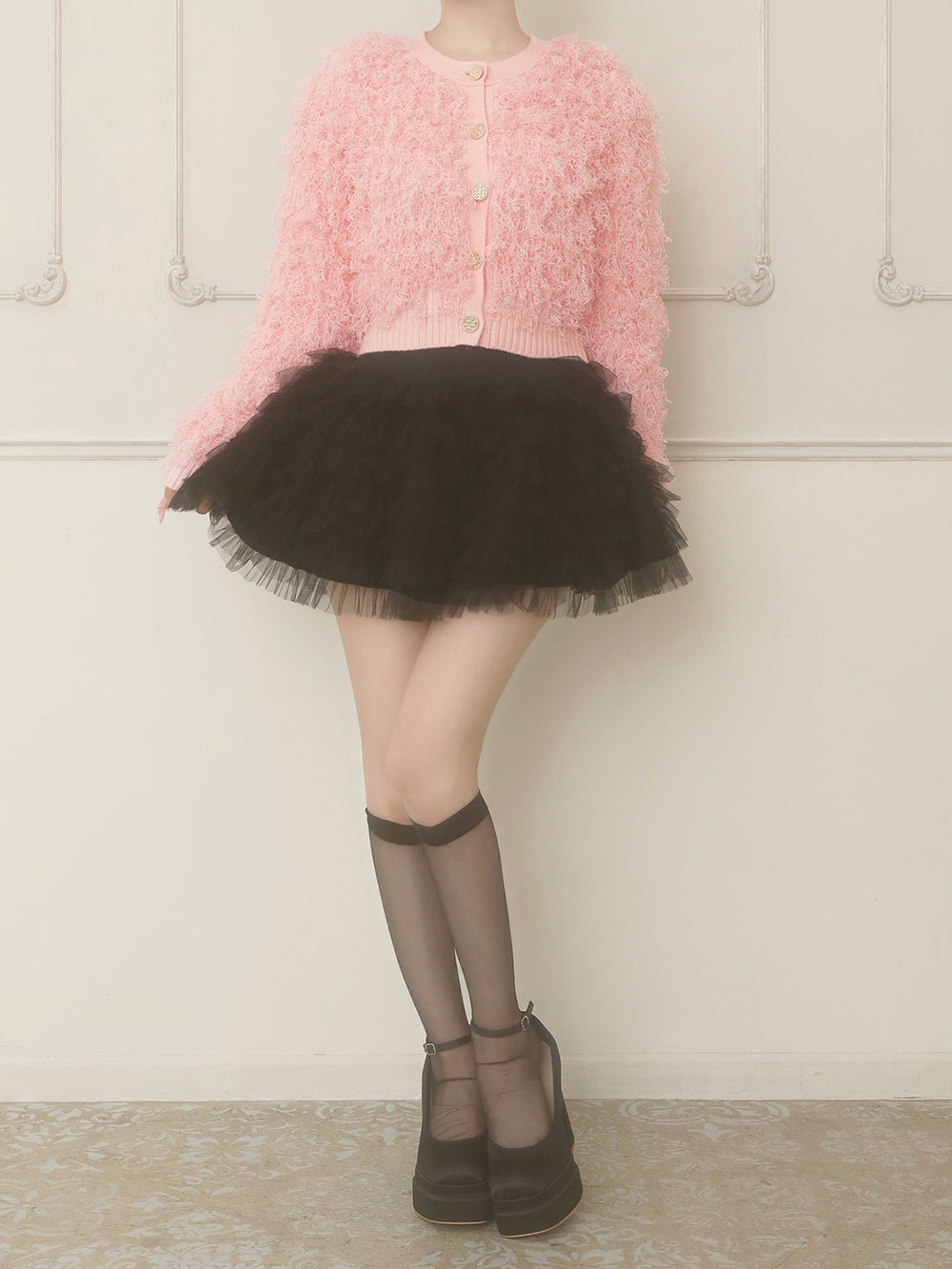 モデル：158cm（着用サイズ：FREE　着用カラー：PNK）