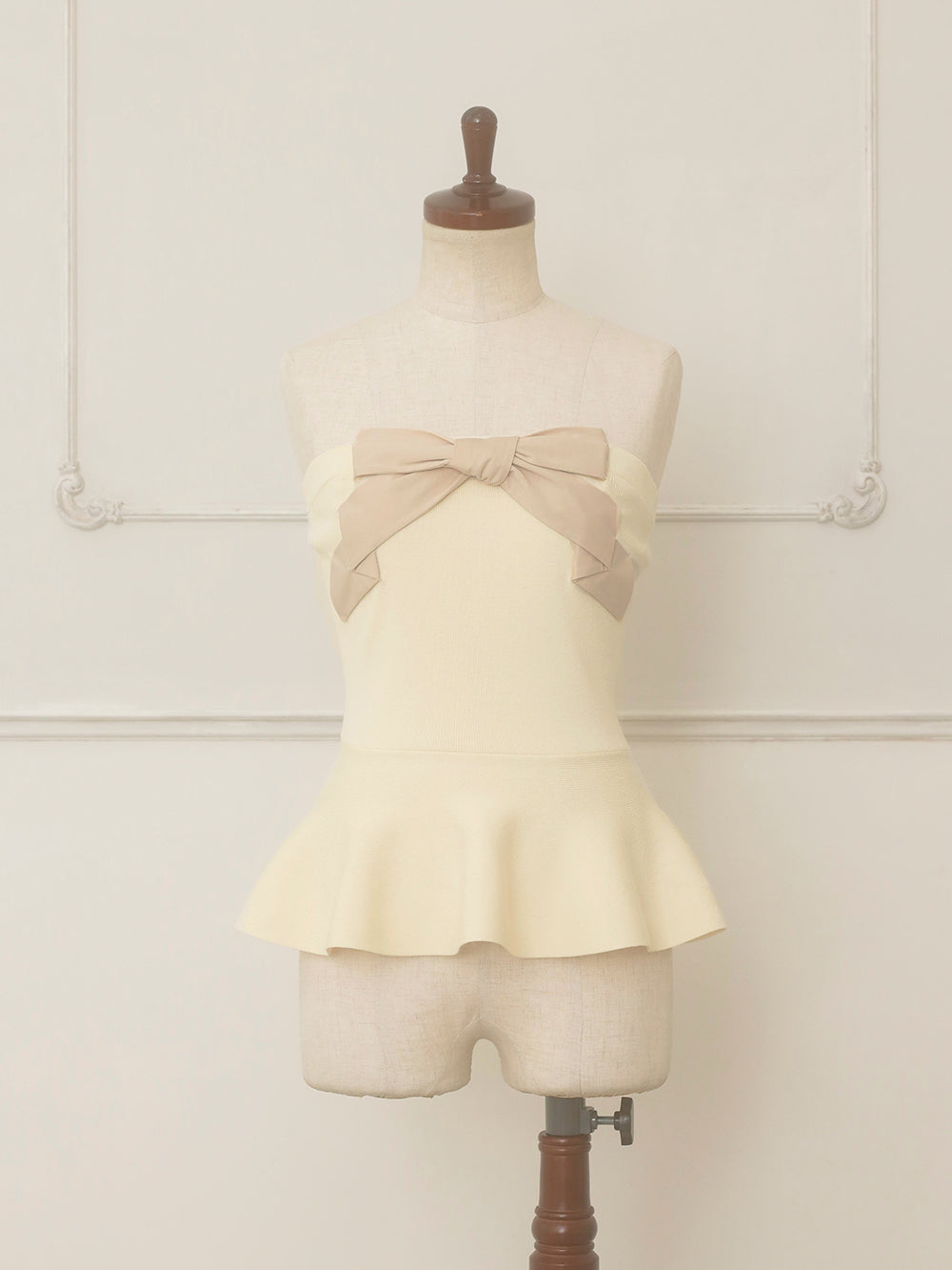 ショートボレロリボンニットチュニック