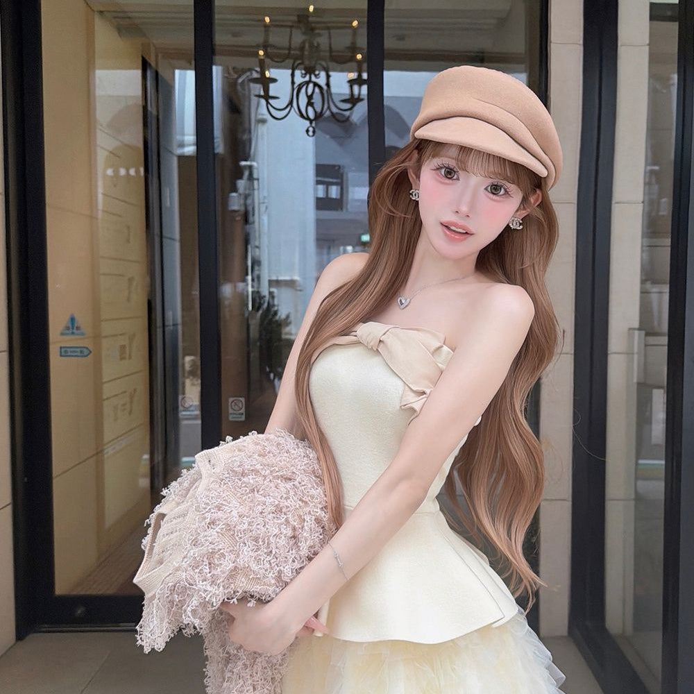 モデル：158cm（着用サイズ：FREE　着用カラー：IVO）