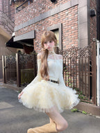 モデル：158cm（着用サイズ：FREE　着用カラー：IVO）