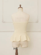 ショートボレロリボンニットチュニック