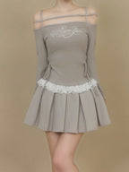 モデル：158cm（着用サイズ：FREE　着用カラー：GRY）