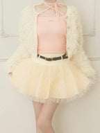 モデル：158cm（着用サイズ：FREE　着用カラー：IVO）
