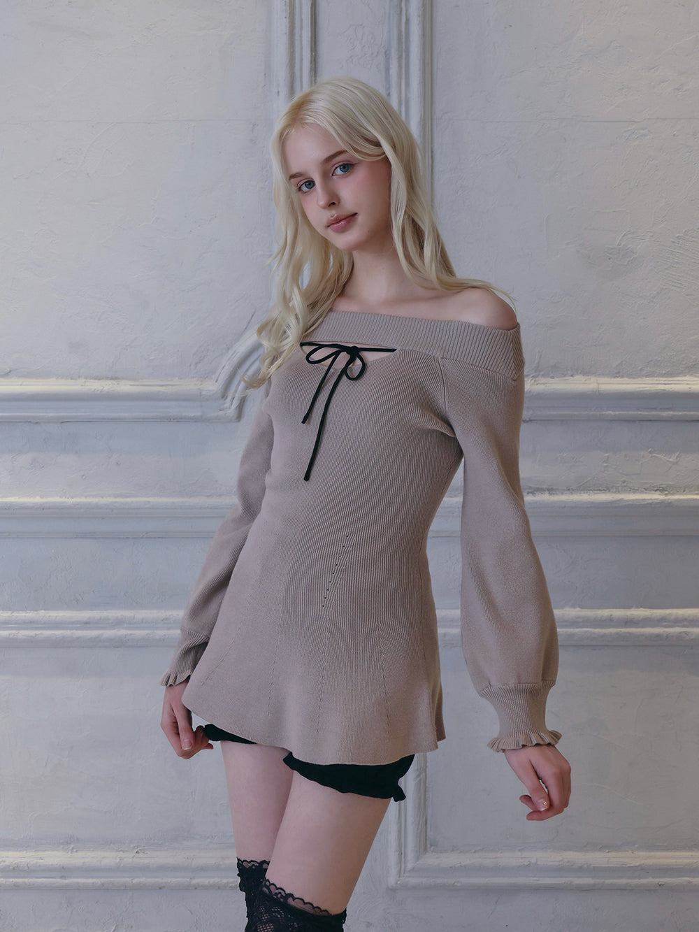モデル：173cm（着用サイズ：FREE　着用カラー：GRY）