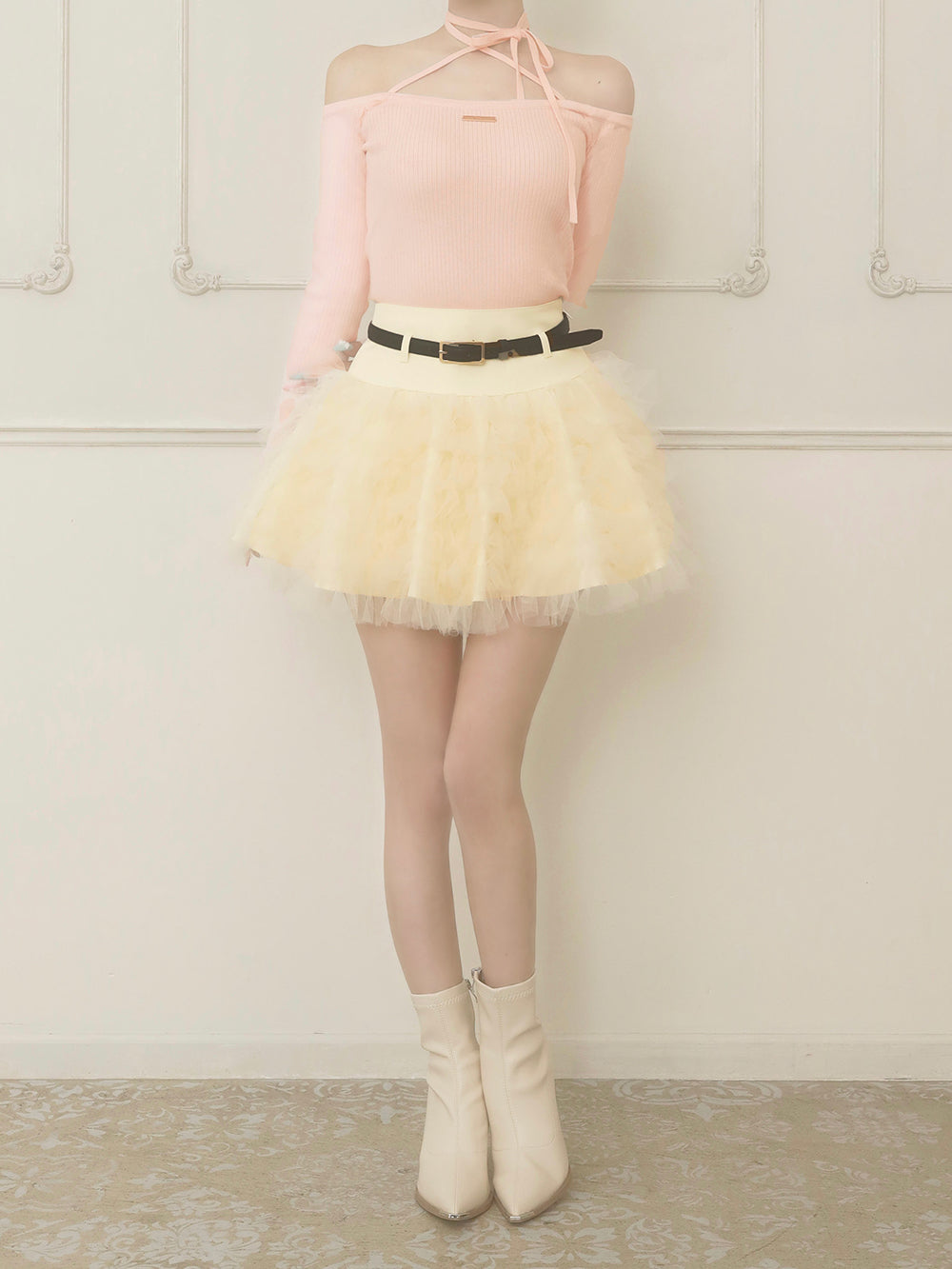 モデル：158cm（着用サイズ：FREE　着用カラー：PNK）