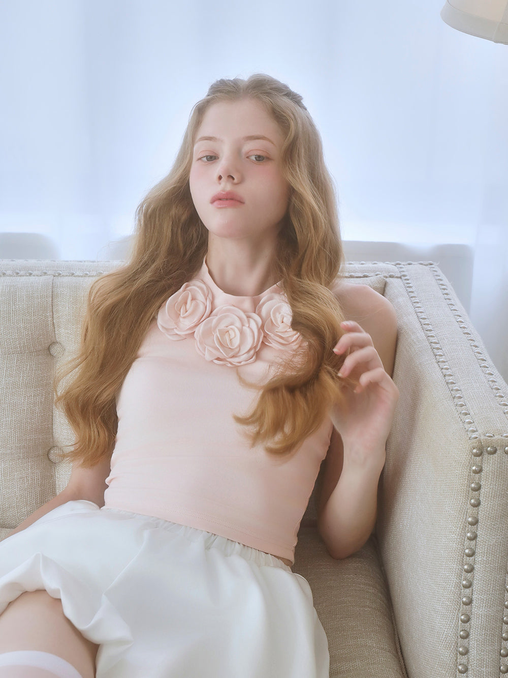 カメリアアメスリリボントップス