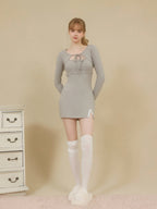 モデル：171cm（着用サイズ：FREE　着用カラー：GRY）