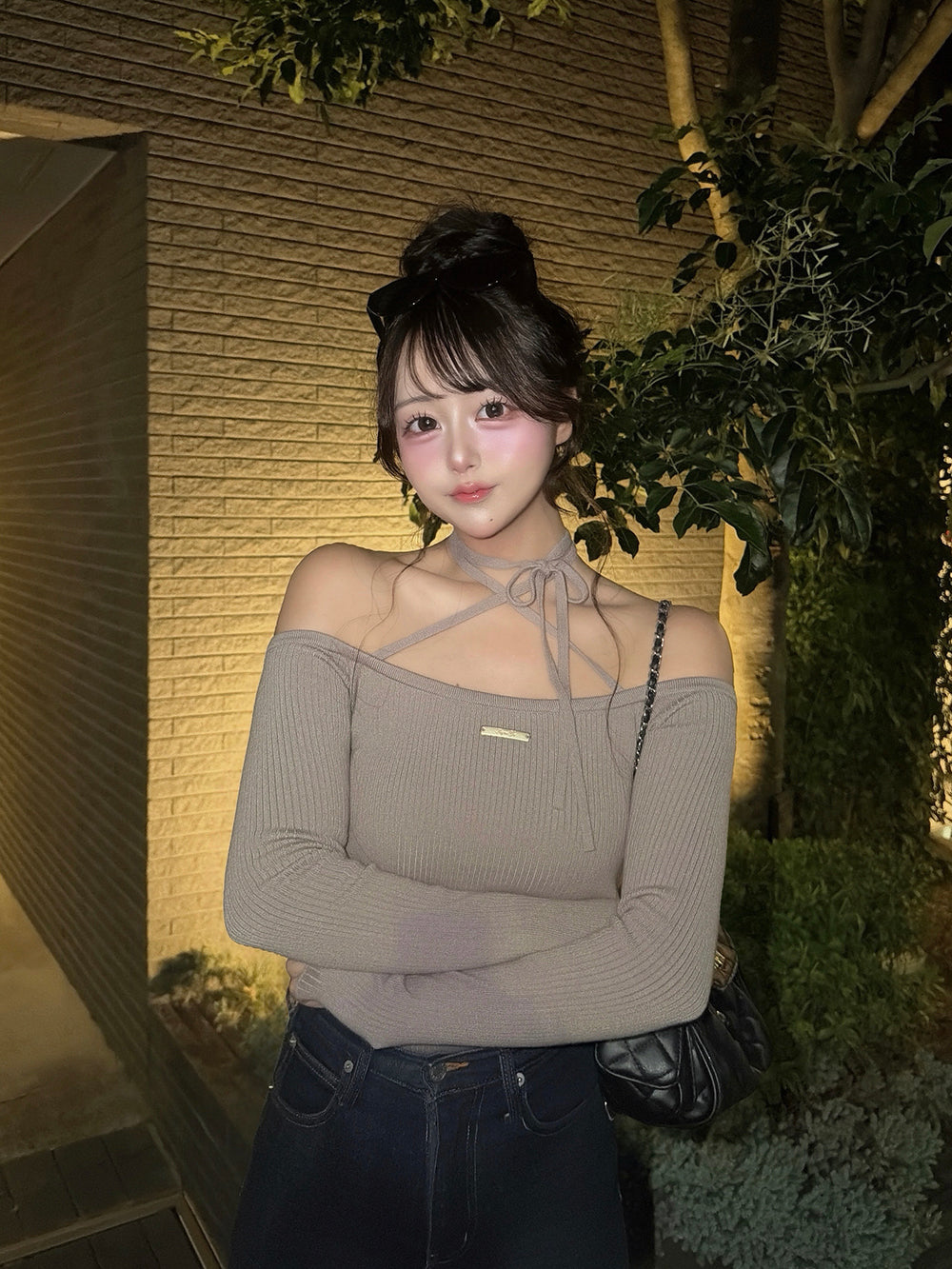 モデル：164cm（着用サイズ：FREE　着用カラー：GRY）
